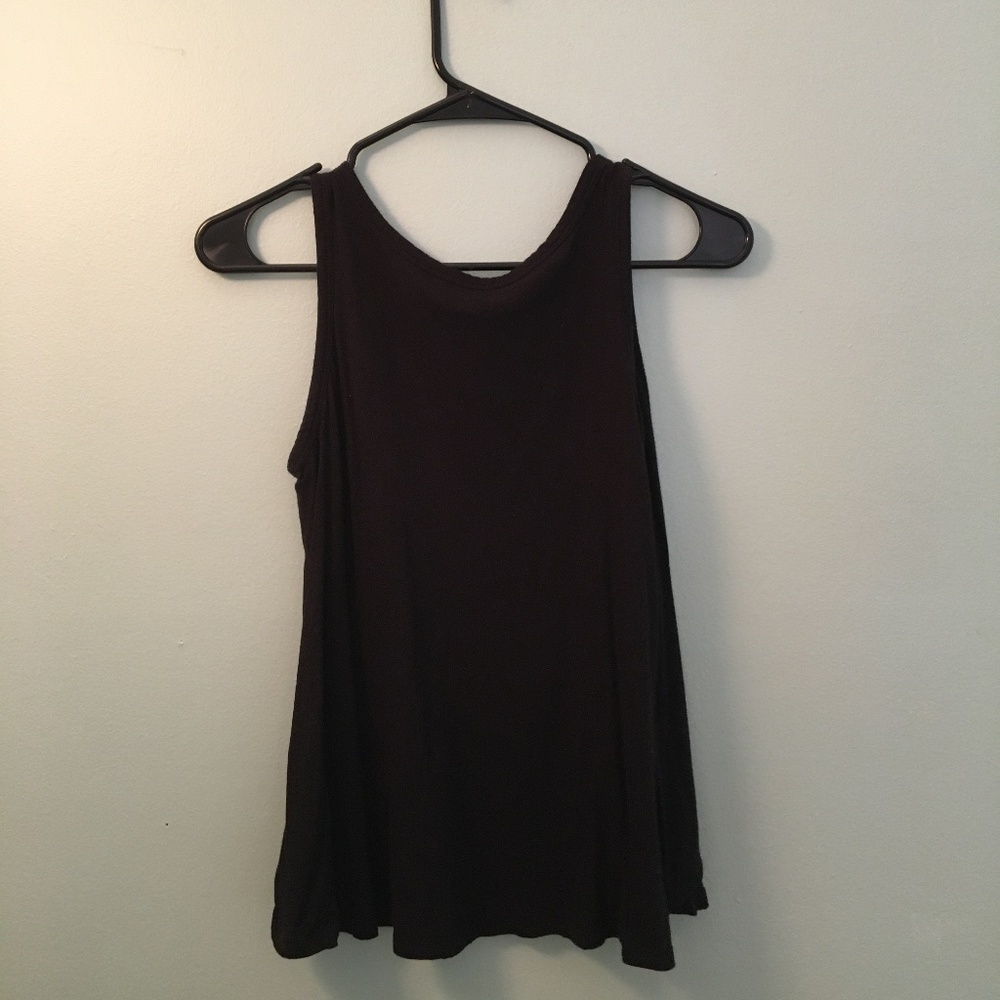 Black Loft Open Back Tank Top